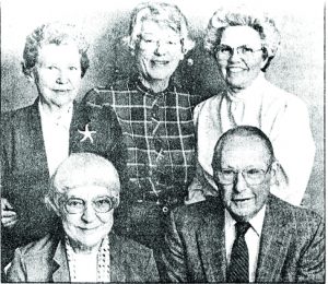 Betty Palmer, Ann Pyne, Betty Seligmann, Kay Mackley, Mel Bennett
