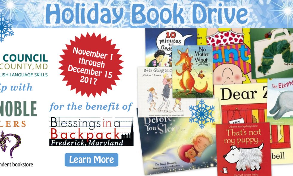 Holiday Book Drive Seeks to Collect books for 2,000 Frederick County Children