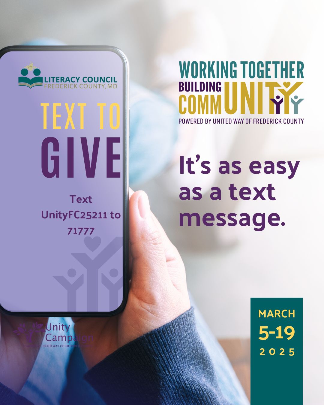 Support Literacy in Frederick County: 2025 Unity Campaign - Literacy ...