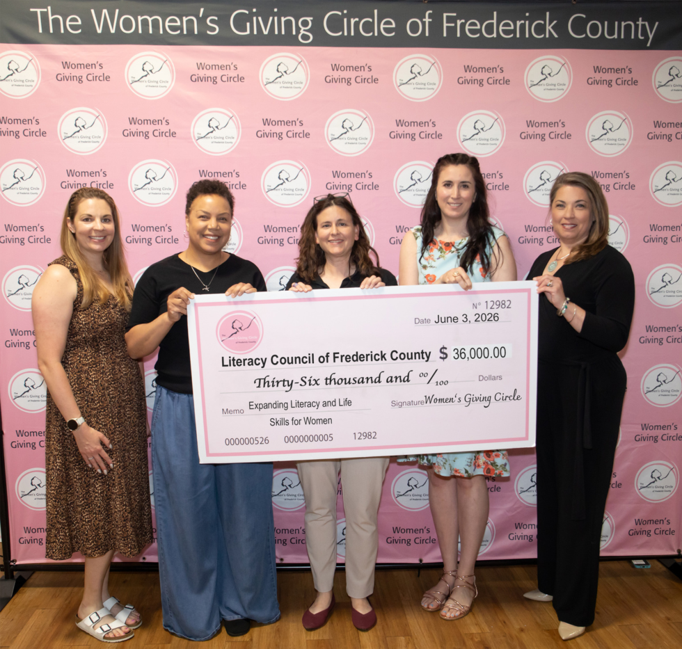 Literacy Council of Frederick County Awarded Women’s Giving Circle Grant to Expand Programs for Women Literacy Council of Frederick County Awarded Women’s Giving Circle Grant to Expand Programs for Women